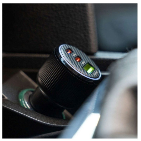Swissten Car Charger 2x USB-C PD + USB-A, 95 W + cabel USB-C / USB-C, 1 m adapter