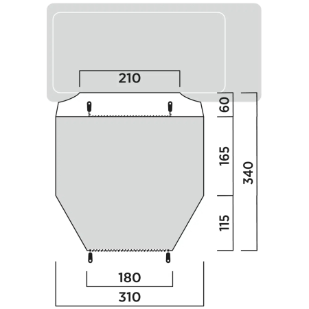 Easy Camp Eidfjord II. elősátor