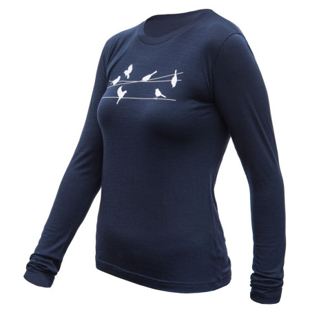 Sensor Merino Active Songbirds női technikai hosszú ujjú póló.