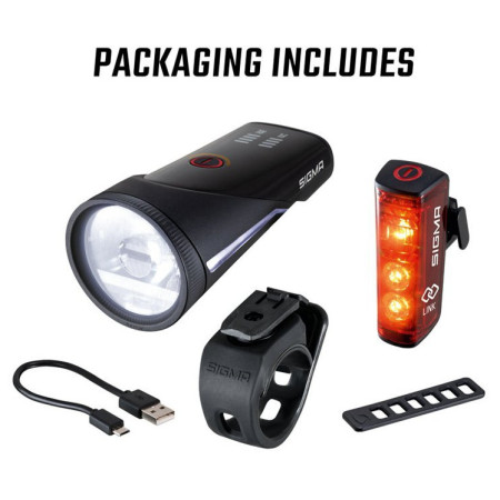 Sigma Aura 100 + Blaze Link első/hátsó lámpa