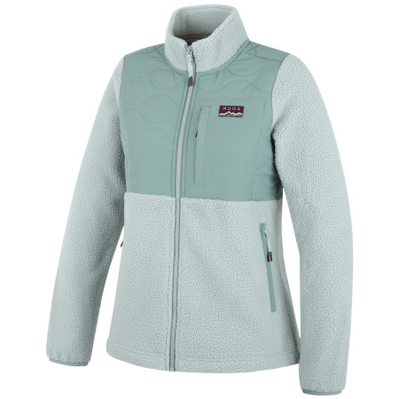MOOA Sherpa női pulóver világoszöld pale teal
