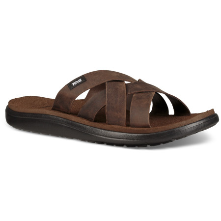 Teva M'S Voya Slide Leather férfi papucs barna Carafe