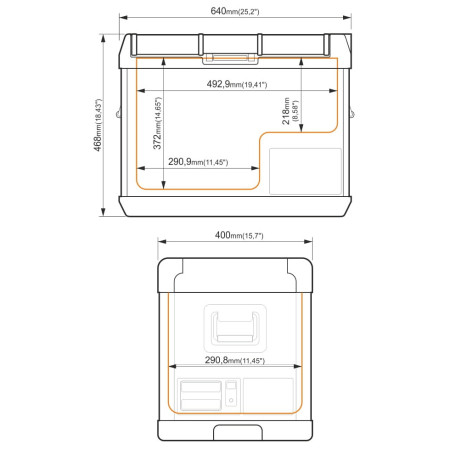 Yolco GCX47 kompresszoros hűtőtáska