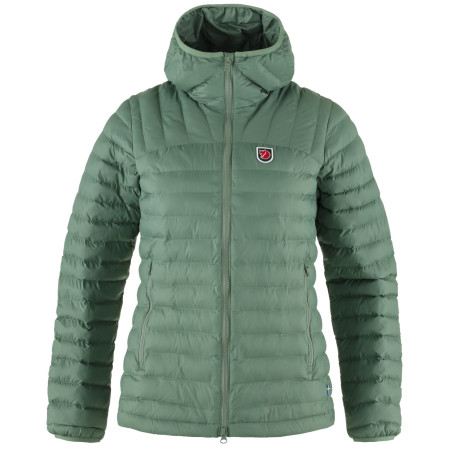 Fjällräven Expedition Lätt Hoodie női télikabát világoszöld Patina Green