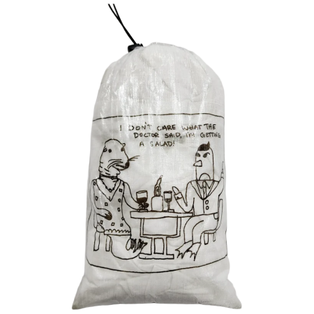 High Tail Designs Drawstring Stuff Sack Date Night tok fehér Date Night