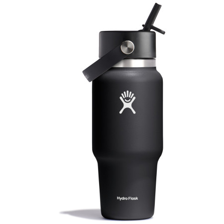 Hydro Flask Wide Flex Straw Travel Bottle 24 Oz thermo bögre fekete black
