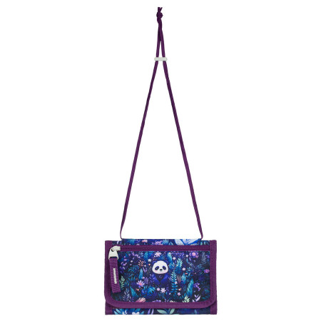 Baagl Peněženka na krk pénztárca lila Jungle Panda