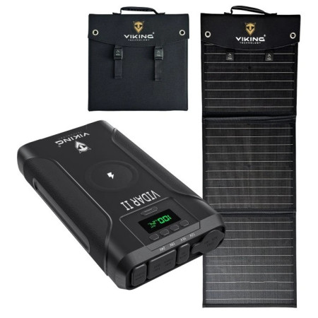 Viking Technology Viking VIDAR II powerbank és Viking L60 PD szolárpanel szett