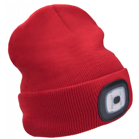 Extol Light sapka fejlámpával piros