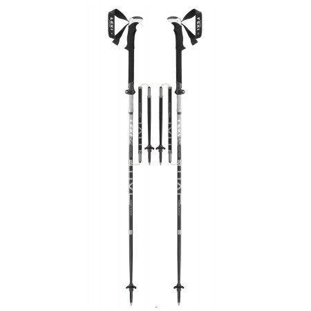 Leki Micro Vario Carbon Strong túrabot fekete BlackLightanthraciteWhite