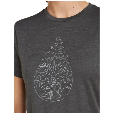 Icebreaker Women Merino 150 Tech Lite SS Tee Hike Path női póló