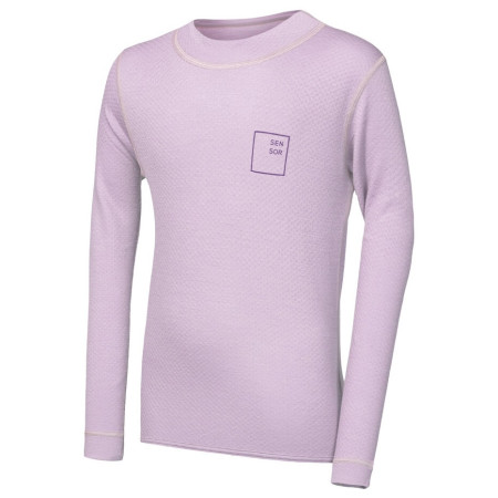 Sensor Merino DF Logo Up Mystic Violet gyerek funkcionális felső