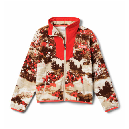 Columbia Sequoia Grove™ Printed Full Zip Fleece Zing Fieldaze, gyerek pulóver barna/narancssárga Zing Fieldaze,