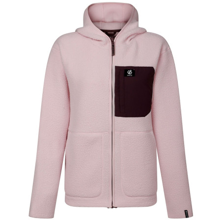 Dare 2b Womens Firn Hooded Borg női funkcionális pulóver rózsaszín Pink Haze