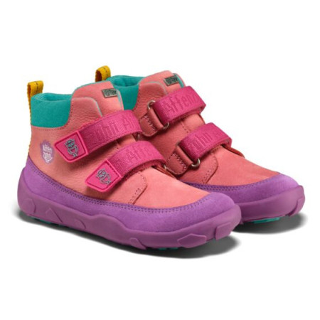 Affenzahn Low Boot Leather Friendy Owl gyerek barefoot cipő lila Owl