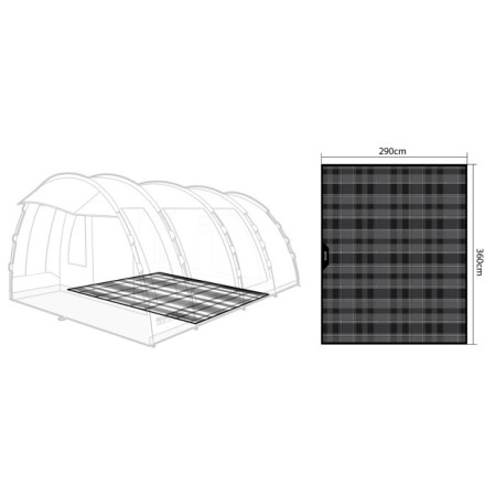 Regatta Vanern 6 Carpet szőnyeg szürke