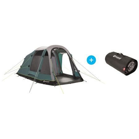 Outwell Rosedale 4PA + koberec kállított szett - felfújható sátor szett zöld Green