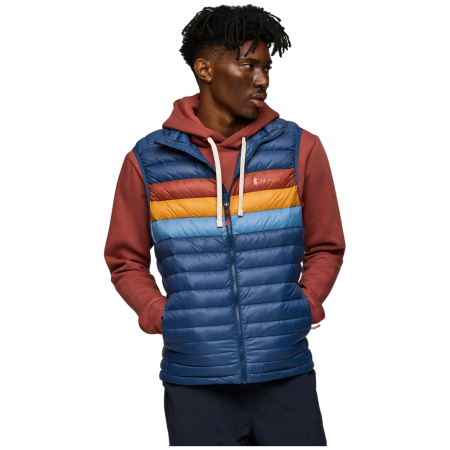 Cotopaxi M'S Fuego Down Vest férfi tollmellény sötétkék Deep Sea Stripes
