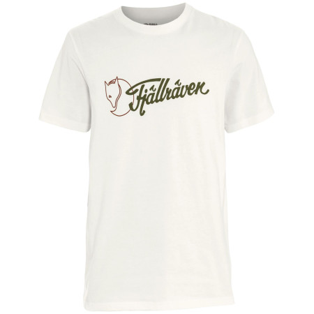 Fjällräven Archive Logo T-Shirt M férfi póló fehér Eggshell