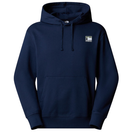 The North Face M Mountain Logo Relaxed Hooded Sweatshir férfi pulóver sötétkék Summit Navy