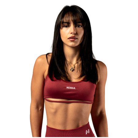 Nebbia Open-back sports Bra Power sport melltartó piros RED