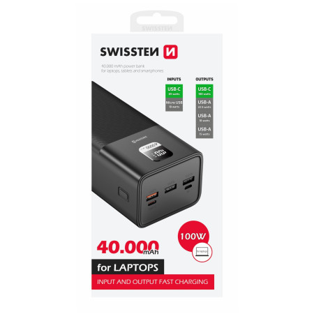Swissten Power Line 40000 mAh 100W powerbank