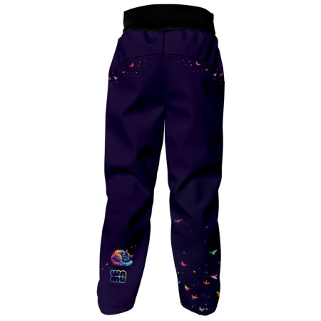 WAMU Dark Purple gyerek softshell nadrág