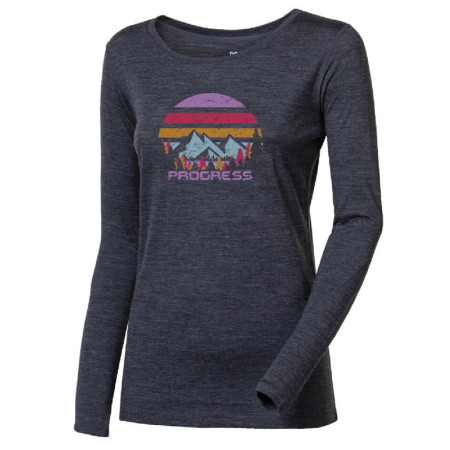 Progress Hela "Landscape" női funkcionális felső szürke šedý melír