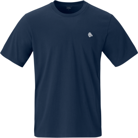 Norrona /29 cotton viking patch T-shirt férfi póló kék Indigo Night