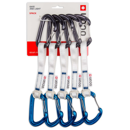 Ocún Hawk Qd Wire Bio-Dyn-Ring 15 Mm 15 Cm 5-Pack express készlet kék/szürke