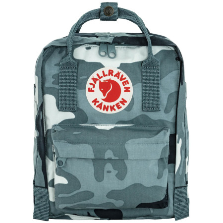 Fjällräven Kånken Graphics Mini városi hátizsák kék Nimbus Blue-Hidden Animals