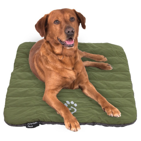 Mountain Paws Packable Travel Dog Bed kutyaágy utazáshoz zöld/szürke Black
