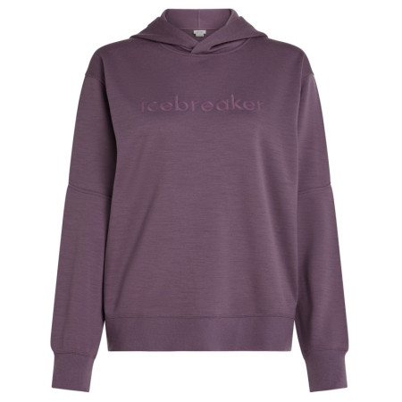 Icebreaker W Mer 360 RealFleece Elemental LS Hood női funkcionális pulóver lila Grey Plum