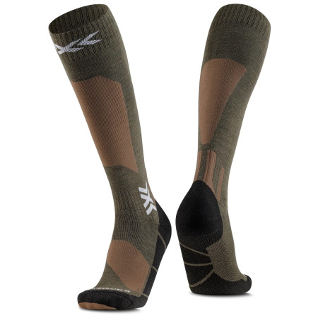 X-Socks Ski Discover Merino Otc térdzokni sárga SAND/DARK SAND