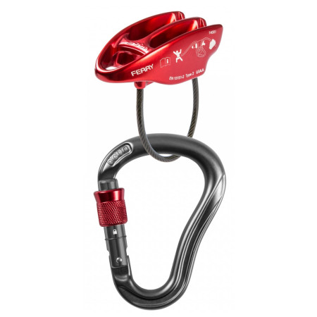 Biztosító szett Ocun Belay Set Eagle Ferry piros