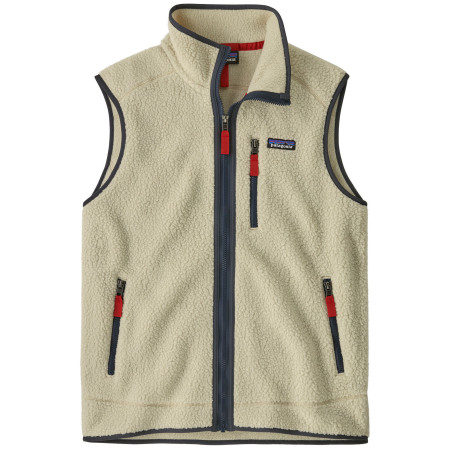 Patagonia Men's Retro Pile Fleece Vest férfi mellény bézs Pelican w/Smolder Blue