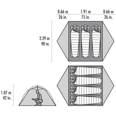 MSR Hubba Hubba LT 3P túrasátor