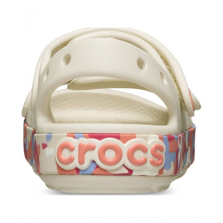 Crocs Crocband Cruiser Glow Confetti Band Sandal Summit White/Guava gyerek szandál