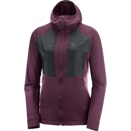 Dámská bunda Salomon Grid Mid Fz W lila