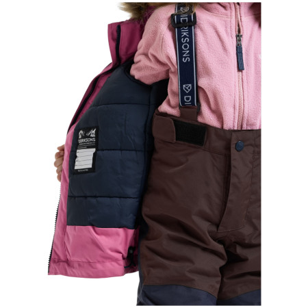 Didriksons Bjärven Kids Parka 5 Heather Pink gyerek télikabát