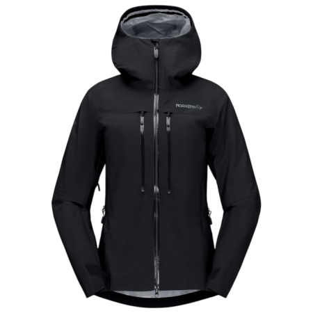 Norrona Trollveggen Gore-Tex Pro Light Jacket női outdoor dzseki fekete Caviar Black