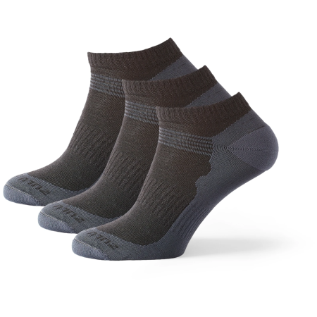 Zulu Merino Summer 3-pack zokni fekete black