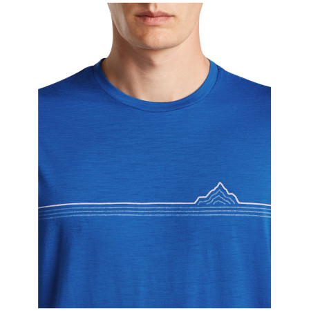 Icebreaker Men Merino 150 Tech Lite SS Tee Range Stripes férfi póló