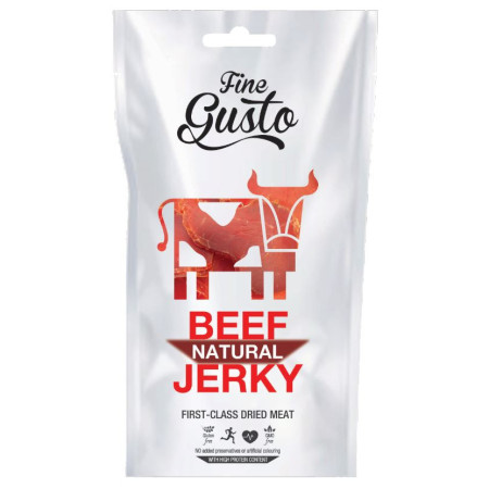 Száritott hús Fine Gusto Hovězí Jerky Natural 50g