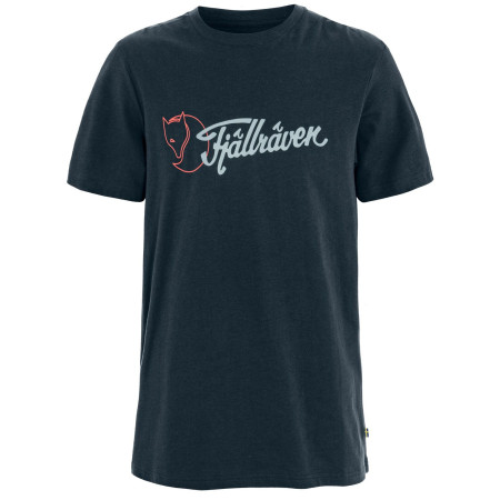 Fjällräven Archive Logo T-Shirt M férfi póló sötétkék Dark Navy