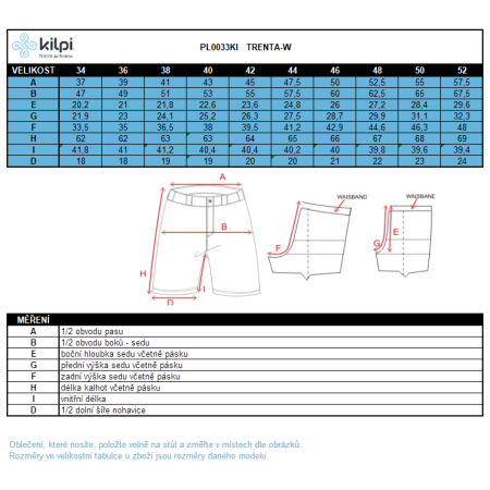 Kilpi Trenta-W női 3/4-es nadrág
