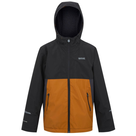 Regatta Hillain Warm Lined gyerek dzseki fekete/barna Blk/PmSp/Ash
