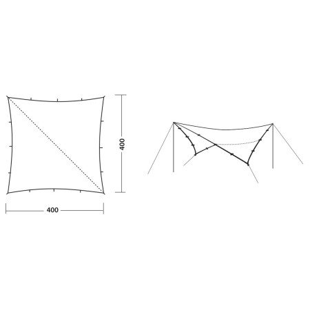 Robens Outback Tarp 4 x 4 m sátorponyva