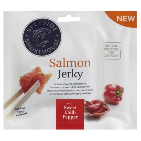 Jerky Speyside Smokehouse Sweet Chilli Pepper Salmon Jerky 30 g száritott hús