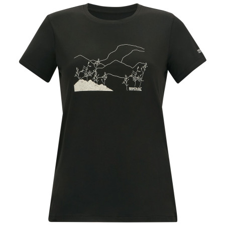Regatta Womens Fingal Stretch női póló fekete Black